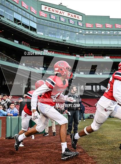 Thumbnail 2 in Central Catholic vs Lawrence (High School Football at Fenway Park) photogallery.