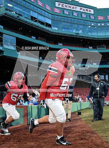 Thumbnail 2 in Central Catholic vs Lawrence (High School Football at Fenway Park) photogallery.