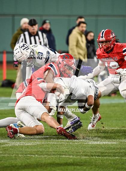 Thumbnail 1 in Central Catholic vs Lawrence (High School Football at Fenway Park) photogallery.