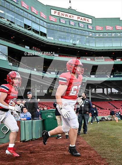 Thumbnail 2 in Central Catholic vs Lawrence (High School Football at Fenway Park) photogallery.