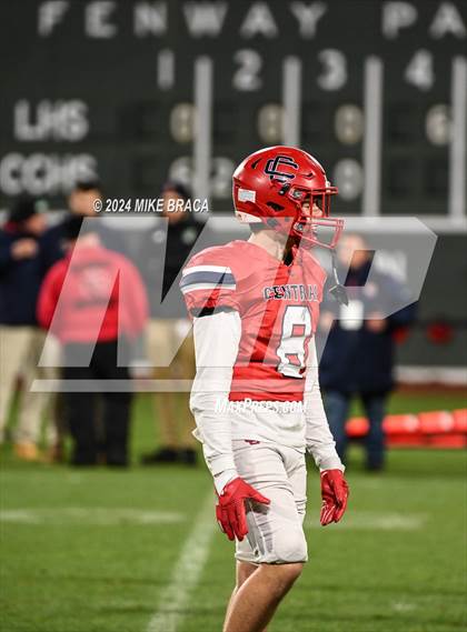 Thumbnail 3 in Central Catholic vs Lawrence (High School Football at Fenway Park) photogallery.