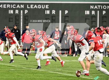 Thumbnail 3 in Central Catholic vs Lawrence (High School Football at Fenway Park) photogallery.