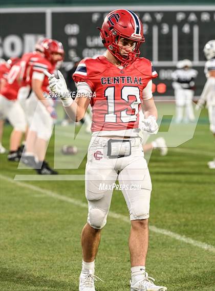 Thumbnail 1 in Central Catholic vs Lawrence (High School Football at Fenway Park) photogallery.