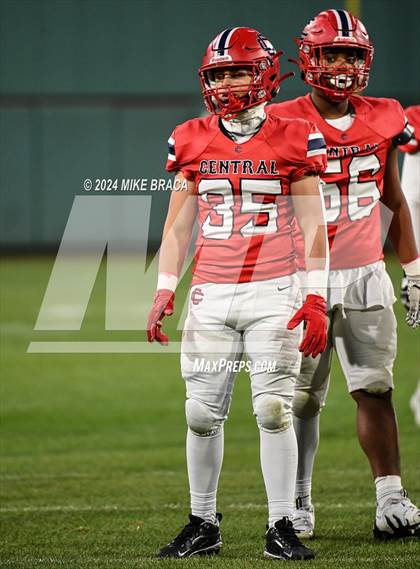 Thumbnail 1 in Central Catholic vs Lawrence (High School Football at Fenway Park) photogallery.