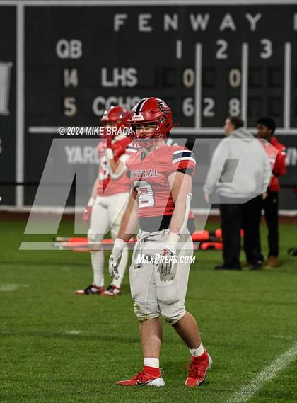 Thumbnail 3 in Central Catholic vs Lawrence (High School Football at Fenway Park) photogallery.