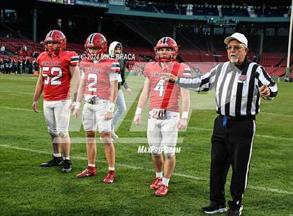 Thumbnail 3 in Central Catholic vs Lawrence (High School Football at Fenway Park) photogallery.