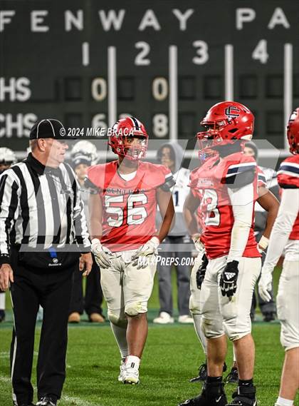 Thumbnail 1 in Central Catholic vs Lawrence (High School Football at Fenway Park) photogallery.