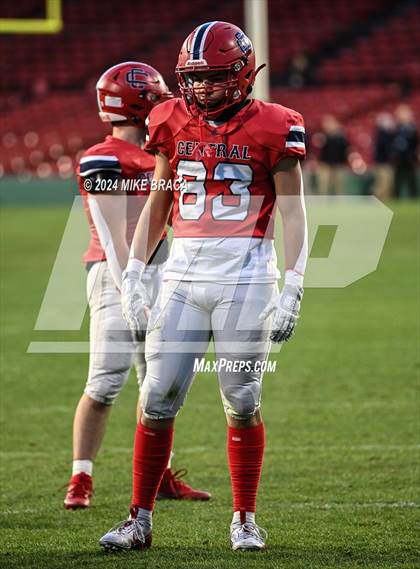 Thumbnail 2 in Central Catholic vs Lawrence (High School Football at Fenway Park) photogallery.