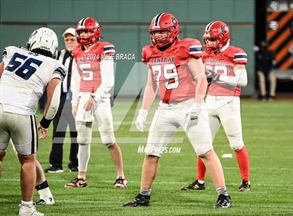 Thumbnail 2 in Central Catholic vs Lawrence (High School Football at Fenway Park) photogallery.