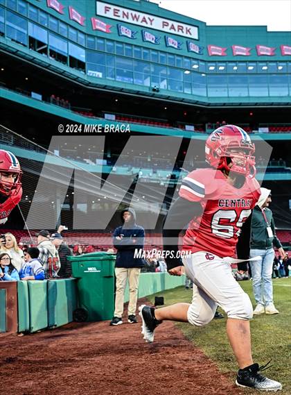 Thumbnail 3 in Central Catholic vs Lawrence (High School Football at Fenway Park) photogallery.