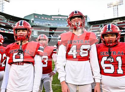 Thumbnail 2 in Central Catholic vs Lawrence (High School Football at Fenway Park) photogallery.