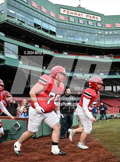 Thumbnail 3 in Central Catholic vs Lawrence (High School Football at Fenway Park) photogallery.