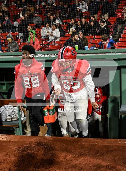 Thumbnail 2 in Central Catholic vs Lawrence (High School Football at Fenway Park) photogallery.