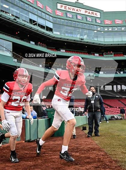 Thumbnail 1 in Central Catholic vs Lawrence (High School Football at Fenway Park) photogallery.