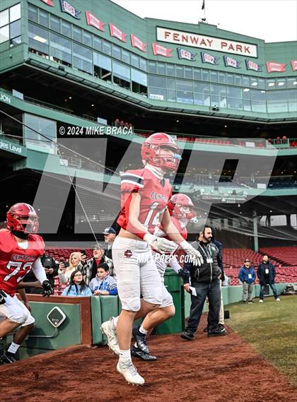 Thumbnail 2 in Central Catholic vs Lawrence (High School Football at Fenway Park) photogallery.