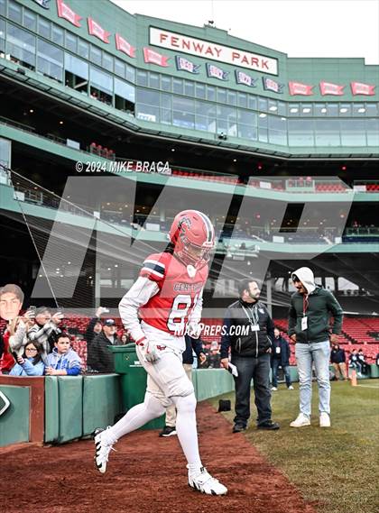 Thumbnail 3 in Central Catholic vs Lawrence (High School Football at Fenway Park) photogallery.