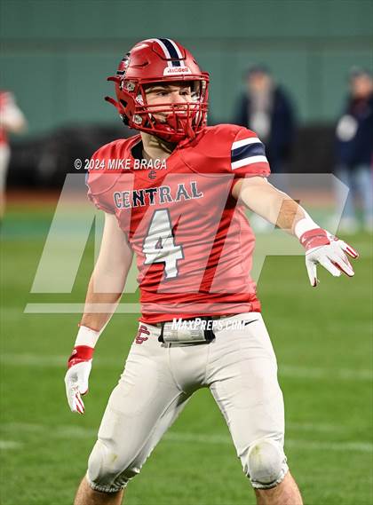Thumbnail 3 in Central Catholic vs Lawrence (High School Football at Fenway Park) photogallery.