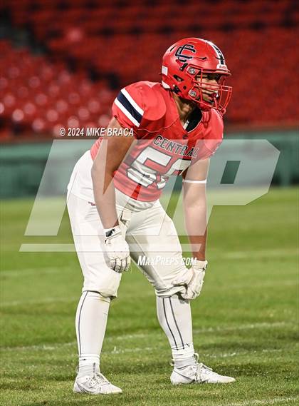 Thumbnail 2 in Central Catholic vs Lawrence (High School Football at Fenway Park) photogallery.