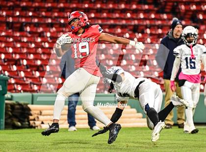 Thumbnail 2 in Central Catholic vs Lawrence (High School Football at Fenway Park) photogallery.