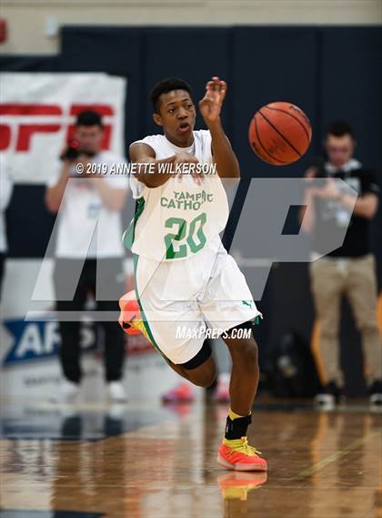 Thumbnail 1 in Tampa Catholic vs. The Villages Charter (ARS/Rescue Rooter National Hoopfest) photogallery.