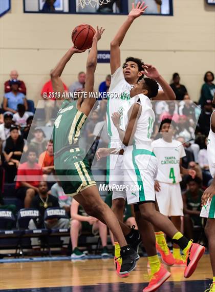 Thumbnail 2 in Tampa Catholic vs. The Villages Charter (ARS/Rescue Rooter National Hoopfest) photogallery.