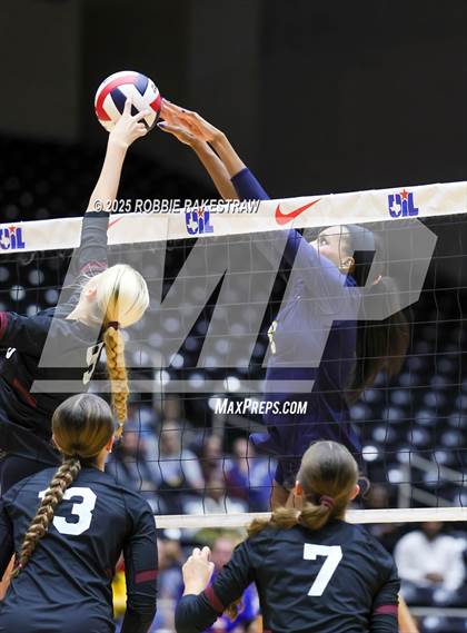Thumbnail 3 in Highland Park @ A&M Consolidated (UIL 5A D1 Volleyball Final) photogallery.