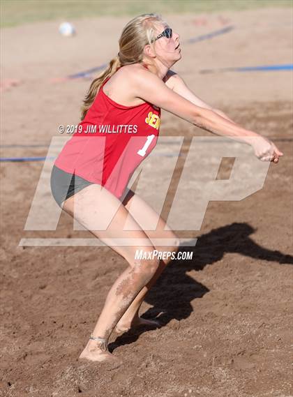 Thumbnail 1 in Seton Catholic vs Combs (McQueen Park)  photogallery.