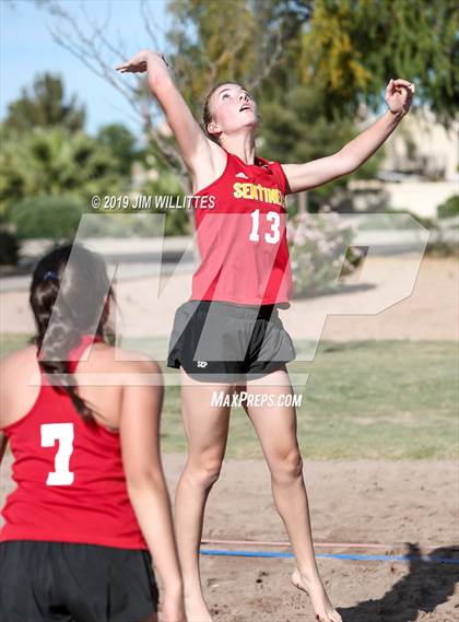 Thumbnail 1 in Seton Catholic vs Combs (McQueen Park)  photogallery.