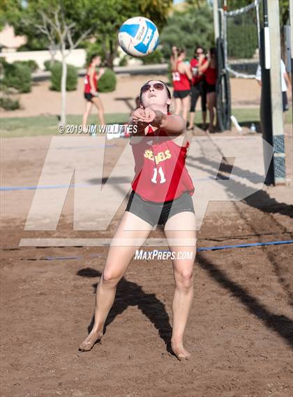 Thumbnail 2 in Seton Catholic vs Combs (McQueen Park)  photogallery.