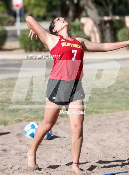 Thumbnail 2 in Seton Catholic vs Combs (McQueen Park)  photogallery.