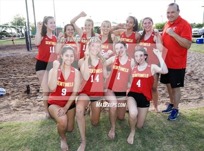 Thumbnail 2 in Seton Catholic vs Combs (McQueen Park)  photogallery.