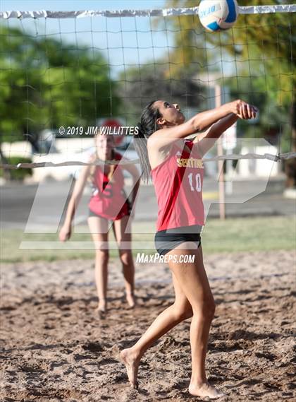 Thumbnail 1 in Seton Catholic vs Combs (McQueen Park)  photogallery.