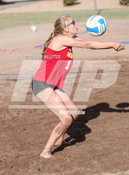 Thumbnail 2 in Seton Catholic vs Combs (McQueen Park)  photogallery.