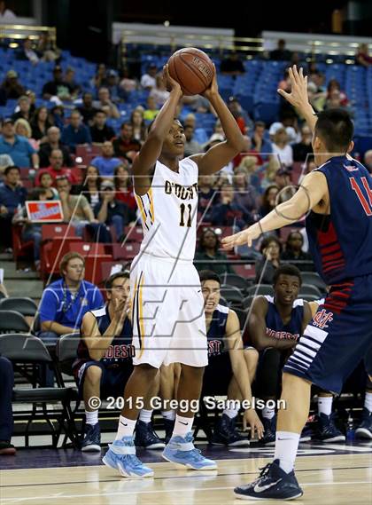 Thumbnail 2 in Bishop O'Dowd vs Modesto Christian (CIF NorCal Regional Open Division Final) photogallery.