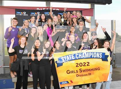 Thumbnail 2 in AIA Division III Swim State Championships - Awards photogallery.