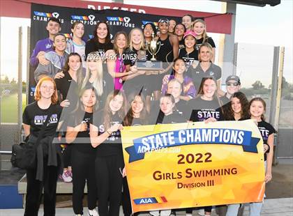 Thumbnail 3 in AIA Division III Swim State Championships - Awards photogallery.