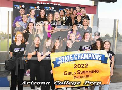 Thumbnail 1 in AIA Division III Swim State Championships - Awards photogallery.