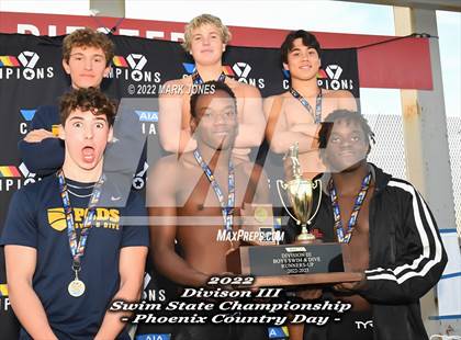 Thumbnail 2 in AIA Division III Swim State Championships - Awards photogallery.