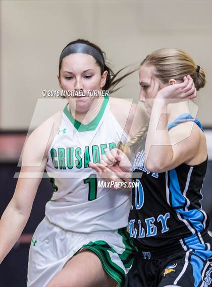 Thumbnail 2 in St. Bernard's vs. Pleasant Valley photogallery.