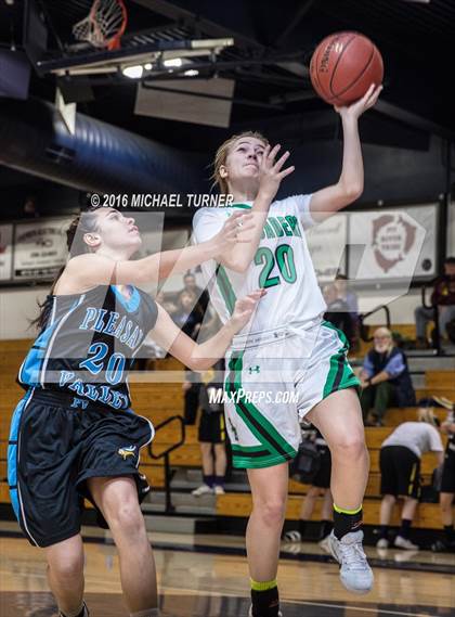 Thumbnail 3 in St. Bernard's vs. Pleasant Valley photogallery.