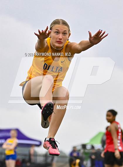Thumbnail 2 in IHSAA Delta Sectionals (Long Jump)  photogallery.