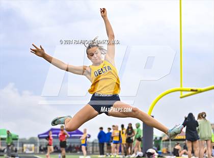 Thumbnail 2 in IHSAA Delta Sectionals (Long Jump)  photogallery.