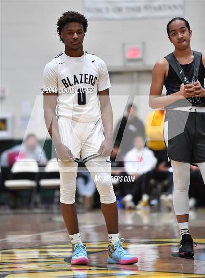 Thumbnail 1 in Sierra Canyon vs. Birmingham (The Classic at Damien) photogallery.