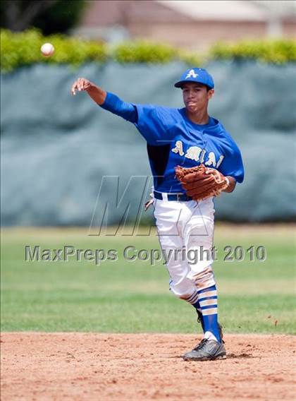 Thumbnail 1 in Bishop Amat vs. Notre Dame Prep (Diamond Sports National Classic) photogallery.