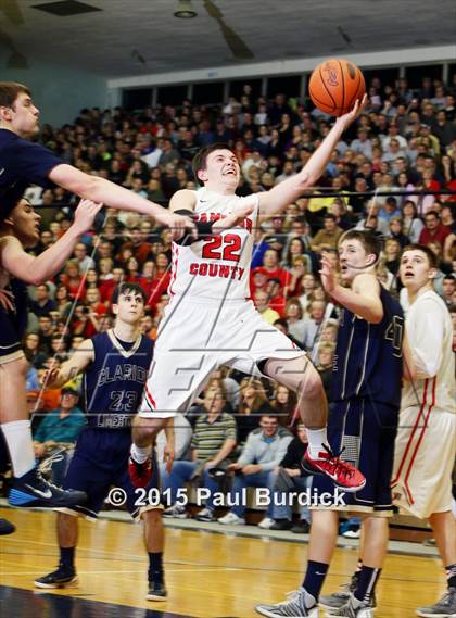 Thumbnail 1 in Clarion-Limestone vs. Cameron County (District IX A Championship) photogallery.
