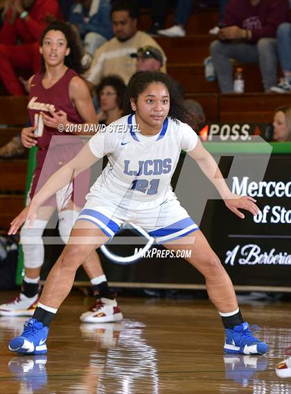 Thumbnail 3 in Cardinal Newman vs. La Jolla Country Day (St. Mary's Stockton MLK Showcase) photogallery.
