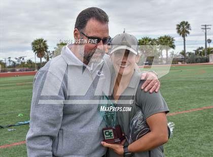 Thumbnail 3 in Academy of Our Lady of Peace vs. El Camino (CIF SDS D2 Final) photogallery.