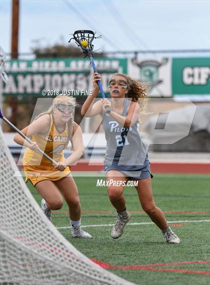 Thumbnail 3 in Academy of Our Lady of Peace vs. El Camino (CIF SDS D2 Final) photogallery.
