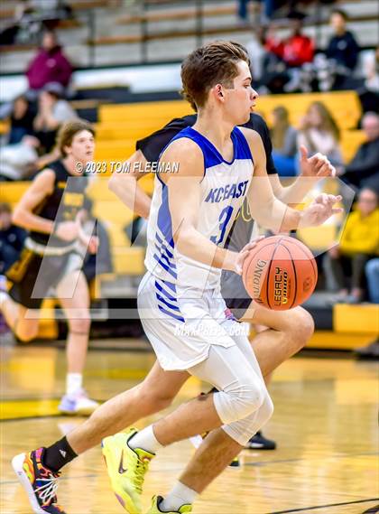 Thumbnail 2 in Kansas City Christian School vs Shawnee Mission West (West Boy's Varsity Tournament) photogallery.