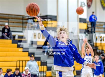Thumbnail 3 in Kansas City Christian School vs Shawnee Mission West (West Boy's Varsity Tournament) photogallery.